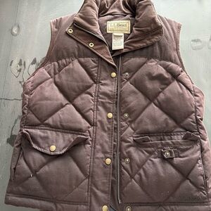L.L. Bean Brown Quilted Vest